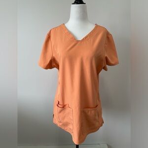 HeartSoul Orange Scrub Top - Size Medium